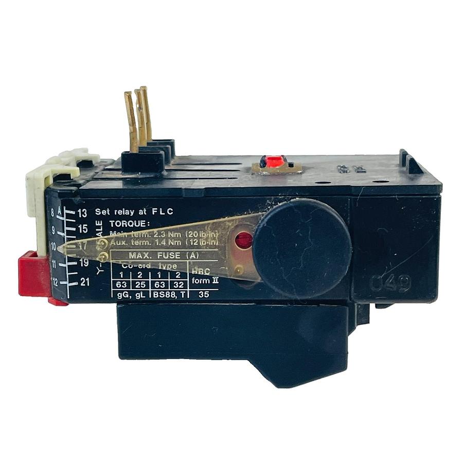 Used DANFOSS 047H0208 TI 16C THERMAL OVERLOAD RELAY 8-12A 600V MOTOR PROTECTION