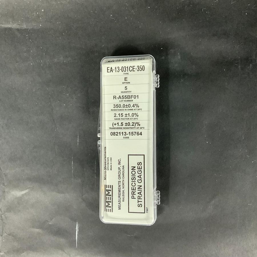Used MICRO-MEASUREMENTS EA-13-031CE-350 PRECISION STRAIN GAUGE - LOT OF 2 ($10 OBO)