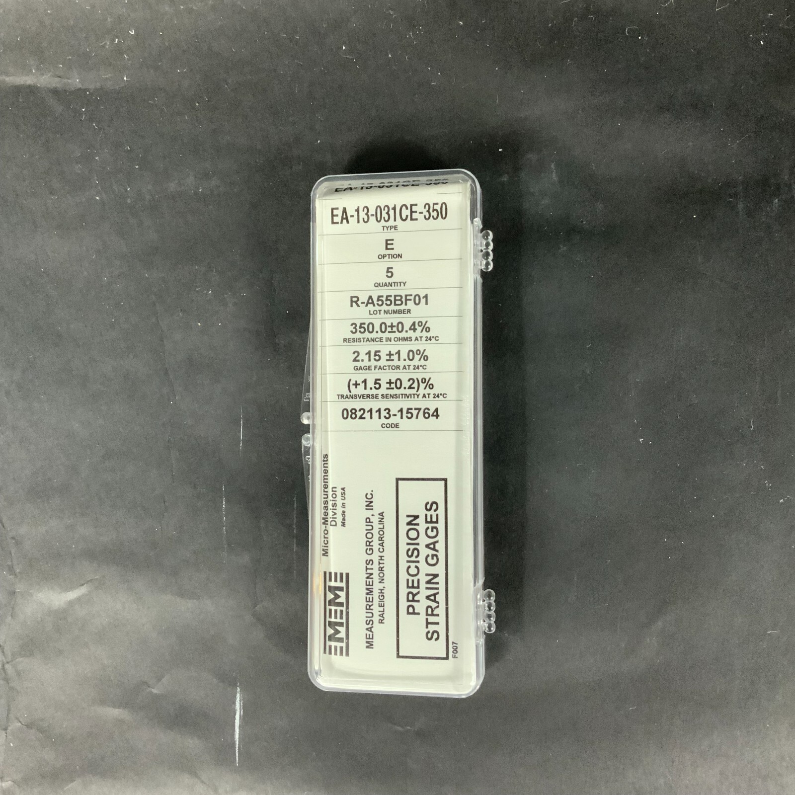 Used MICRO-MEASUREMENTS EA-13-031CE-350 PRECISION STRAIN GAUGE - LOT OF 2 ($10 OBO)