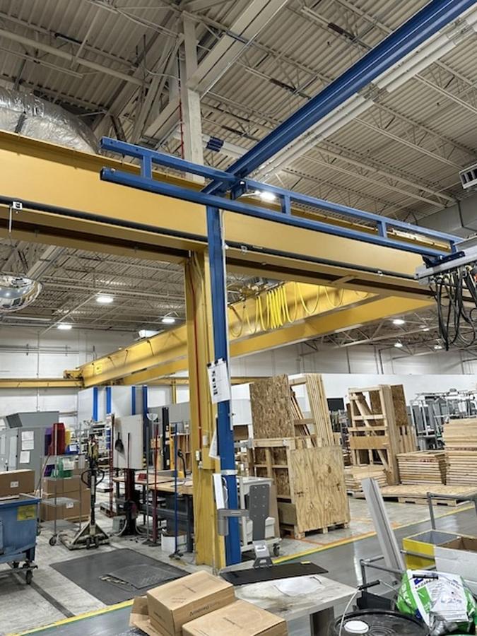 Used Bridge Crane-Gorbel 250lb CAP-20'-7"L x 16'-4"W x 11'-5 1/2"H (Ready to Ship!)