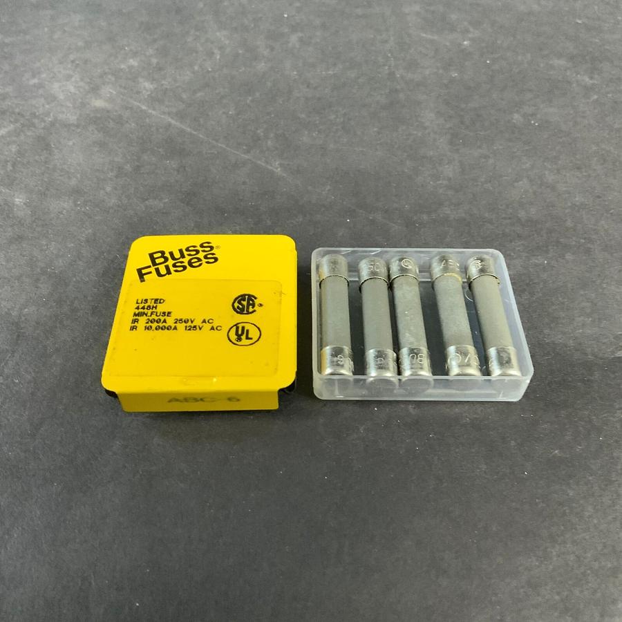 BUSSMANN ABC-6 FUSE - SET OF 5 ($6.50 OBO)