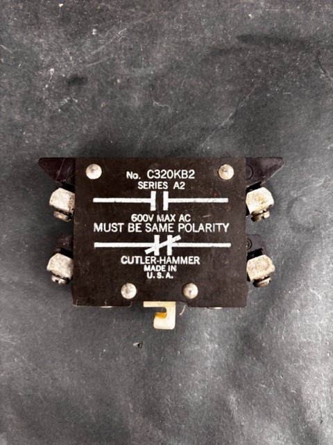 Used CUTLER HAMMER C320KB2 AUXILIARY CONTACT ($15 OBO)