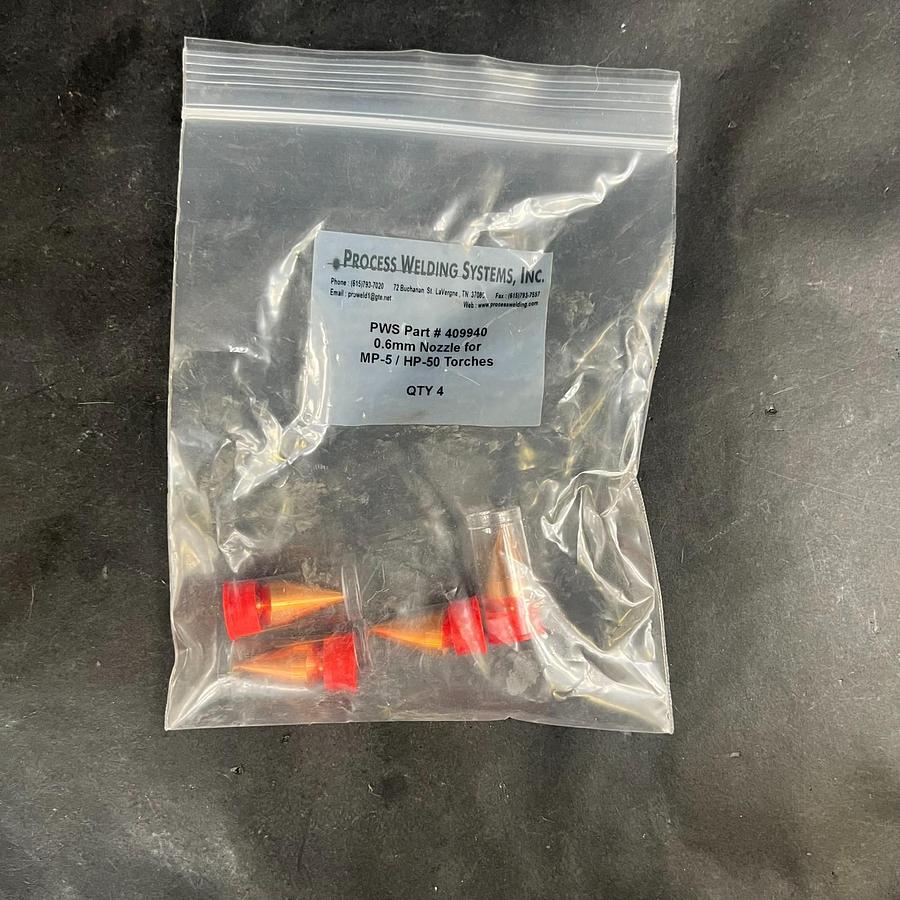 Used PROCESS WELDING SYSTEMS 409940 NOZZLES - SET OF 4 ($20 OBO)