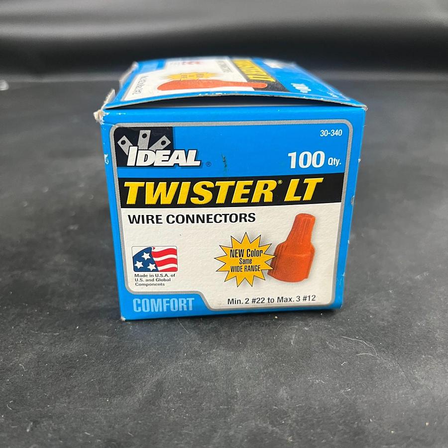 Used IDEAL TWISTER LT 30-340 WIRE CONNECTOR - SET OF 100 ($15 OBO)