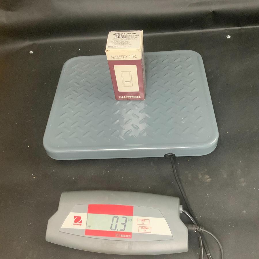Used LUTRON MAESTRO MIRLV-1000-BR SINGLE-POLE IR DIMMER ($35 OBO)