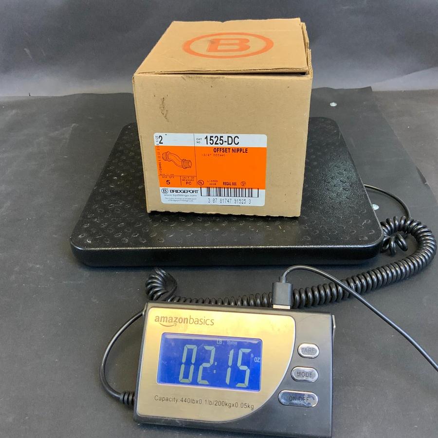 Used BRIDGEPORT 1525-DC 2” OFFSET NIPPLE - BOX OF 5 ($75 OBO)