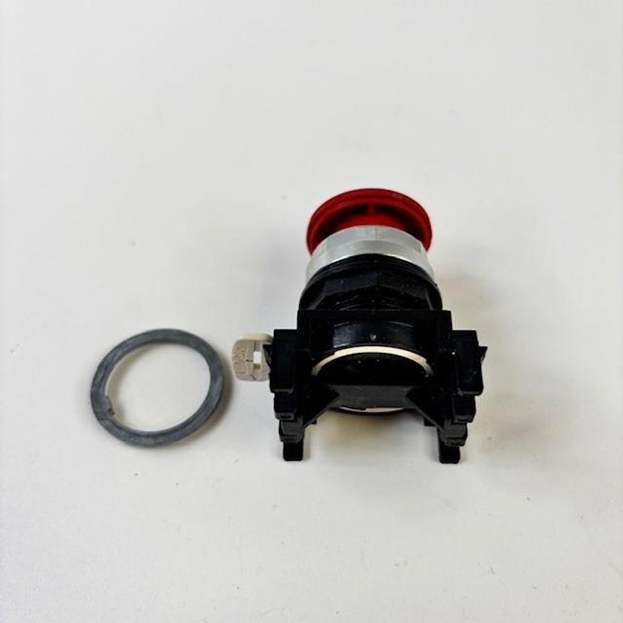 Used CUTLER-HAMMER E22ML2 RED TWIST RELEASE PUSHBUTTON