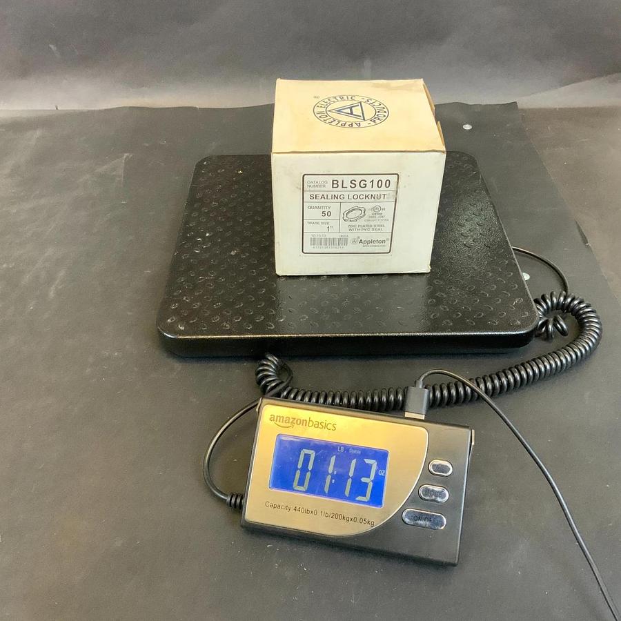 APPLETON BLSG100 1” SEALING LOCKNUT - BOX OF 50 ($20 OBO)