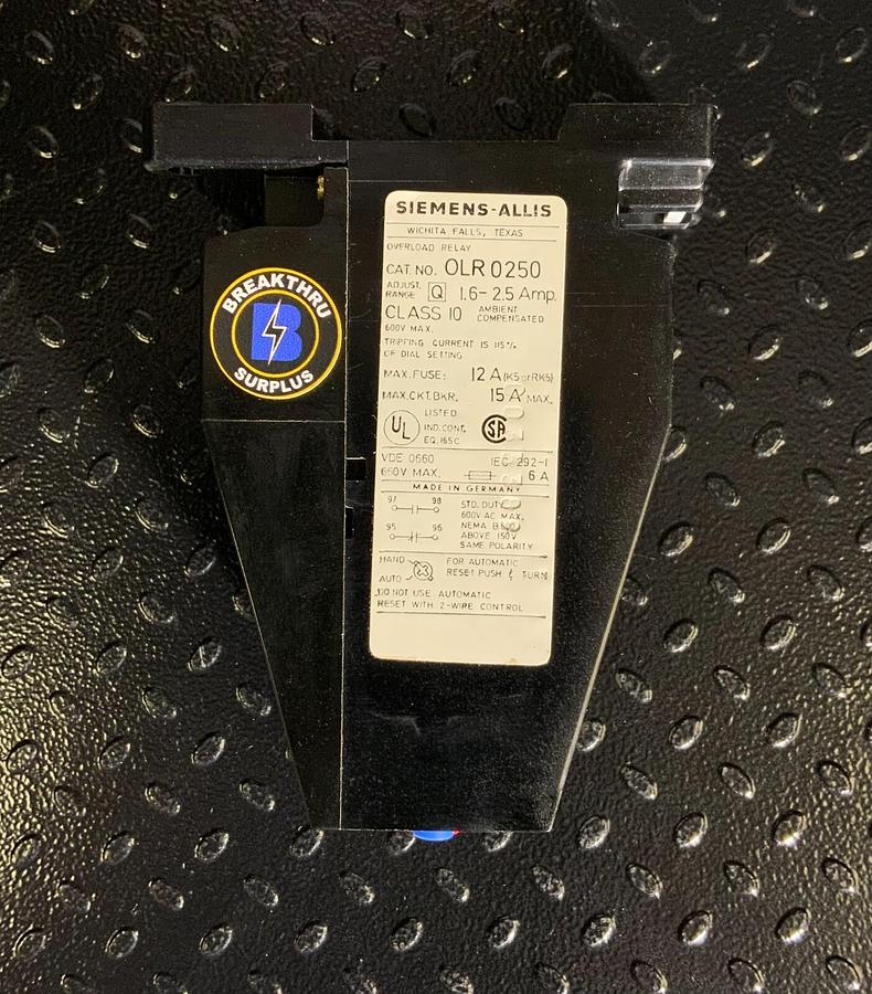 SIEMENS OLR0250 ($64.99 OBO)