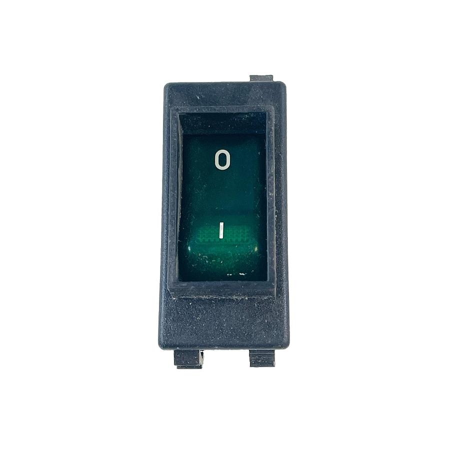 Used E-T-A 3120-F323-P7T1-W19DB4 10A 240VAC 50VDC GREEN ILLUMINATED ROCKER BREAKER