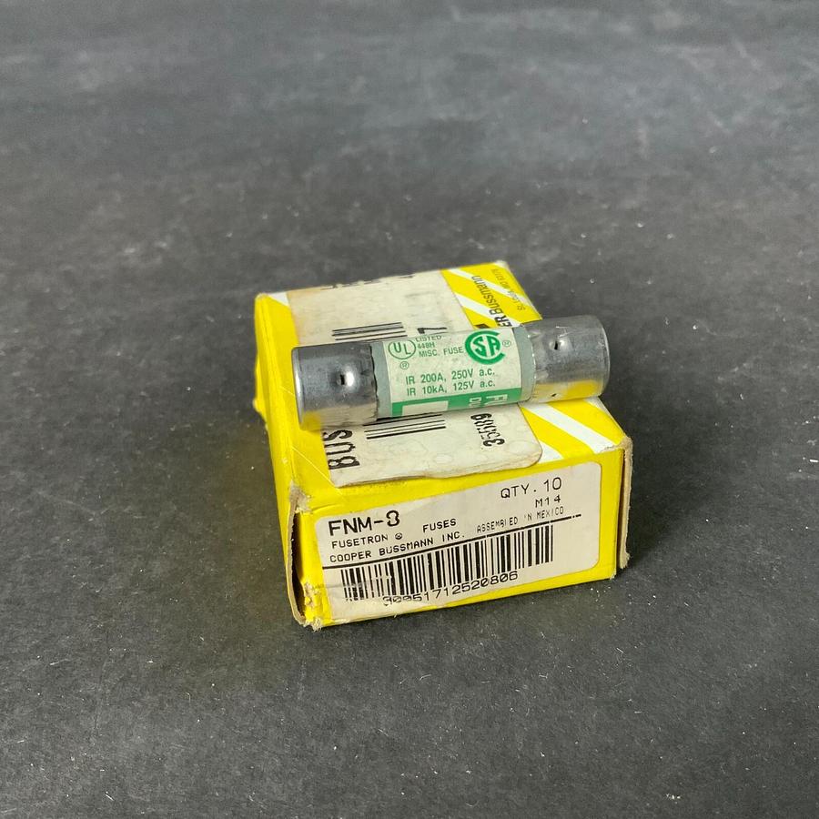 Used BUSSMANN FNM 8 TIME DELAY FUSE - BOX OF 10 ($40 OBO)