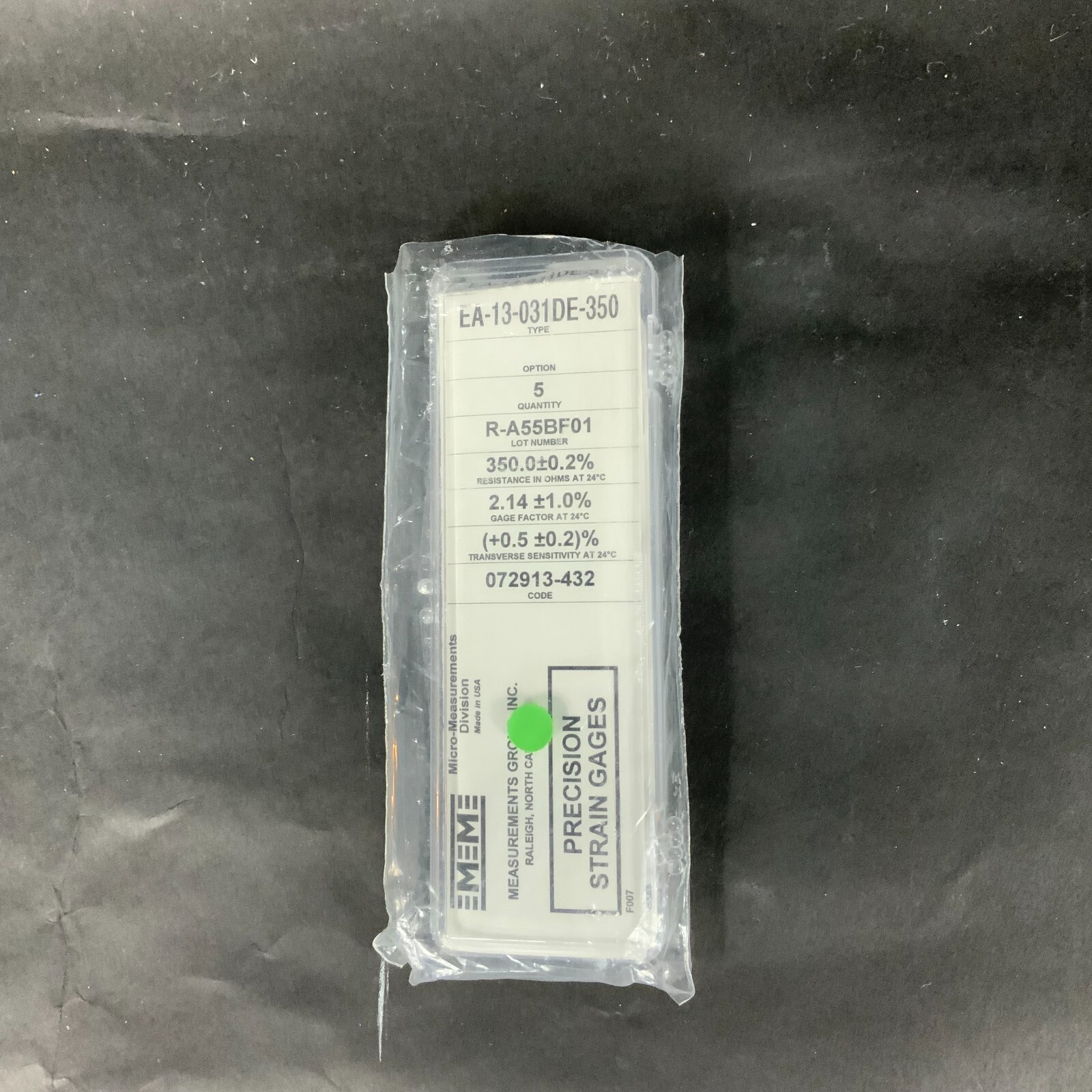 Used MICRO-MEASUREMENTS EA-13-031DE-350 PRECISION STRAIN GAUGE - LOT OF 3 ($15 OBO)