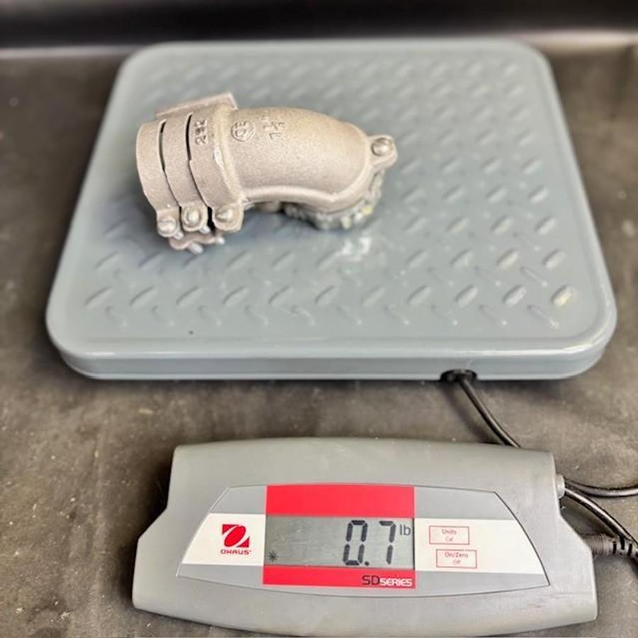 Used 90-DEGREE 1-1/2" SQUEEZE CONNECTOR