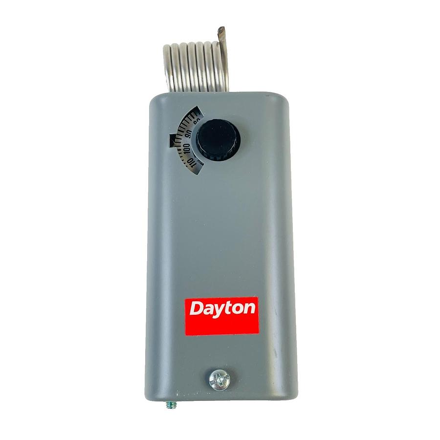 Used DAYTON 2E728 THERMOSTAT CONTROL HVAC TEMPERATURE CONTROLLER NEW OPEN BOX