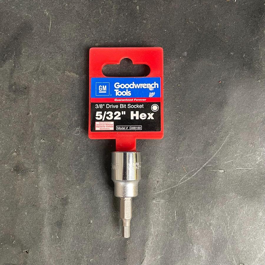 GOODWRENCH GM8169 3/8” DRIVE 5/32” HEX - BIT SOCKET