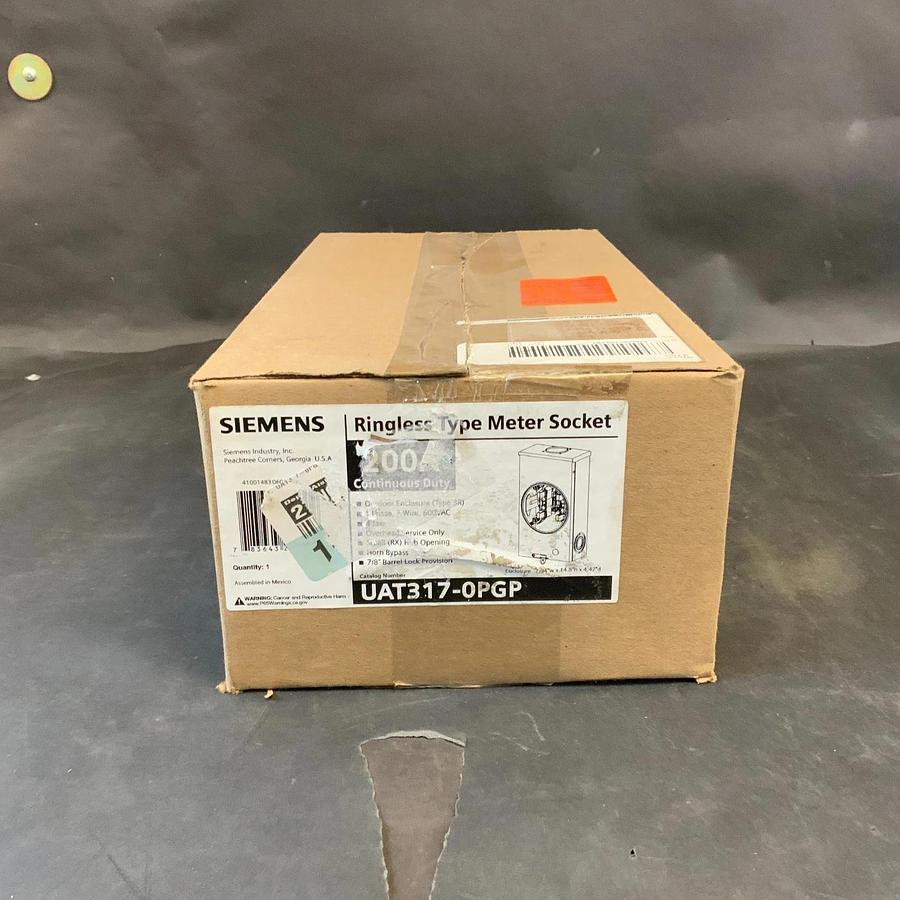 SIEMENS UAT317-0PGP RINGLESS METER SOCKET ($75 OBO)