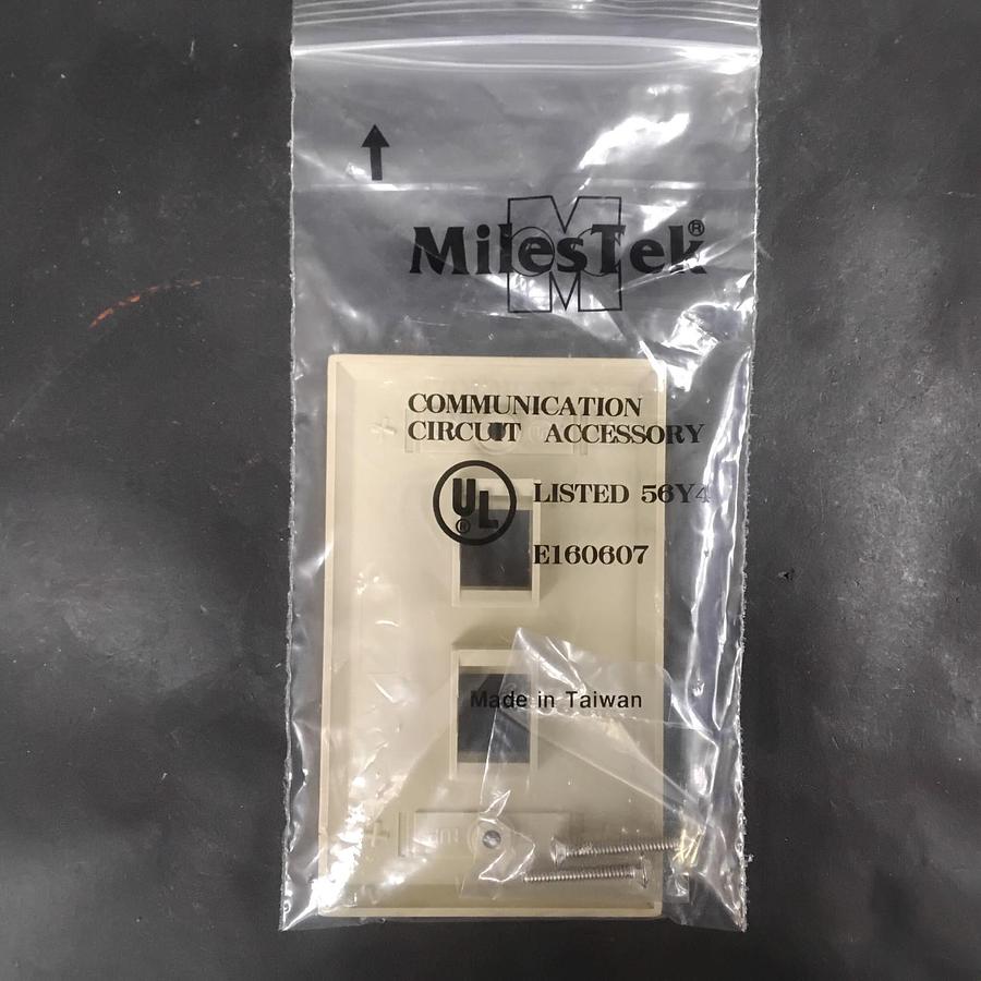 Used MILESTEK 2-PORT COMMUNICATION WALL PLATE ($10 OBO)