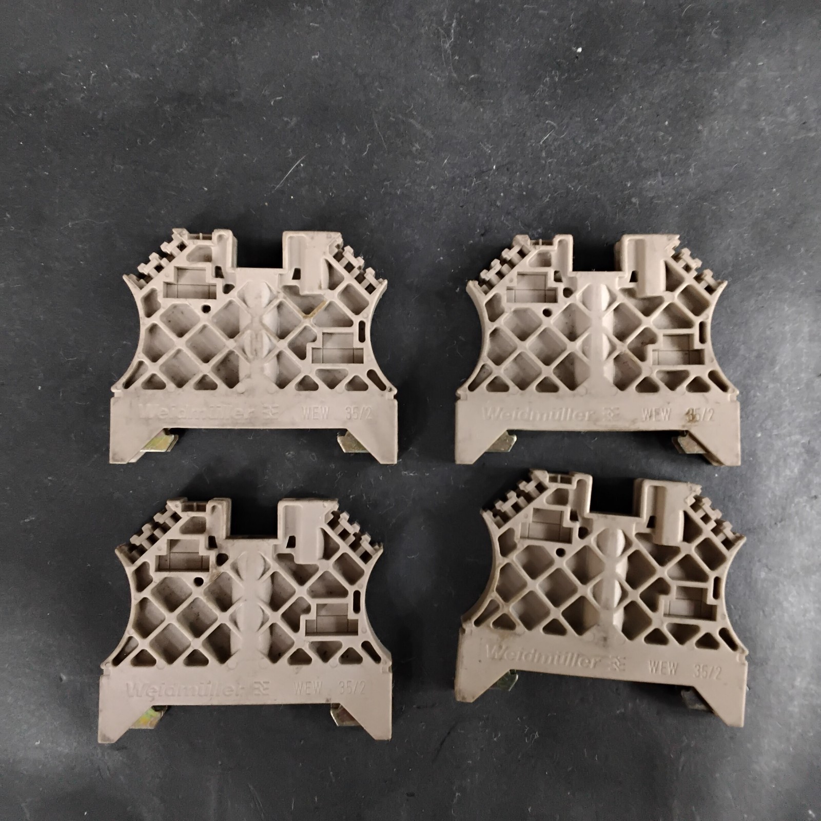 Used WEIDMULLER WEW 35/2 TERMINAL BLOCK END CLAMPS ($3/EACH OBO)