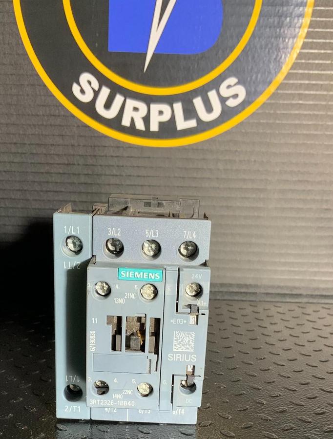Used SIEMENS 3RT2026-1BB40 3POLE CONTACTOR W/ EXTRA CHANNEL ($15.99 OBO)