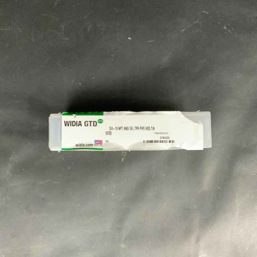 WIDIA GTD 19768 3/4-14 NPT 5-FLUTE TiN COATED TAPER PIPE TAP ($65 OBO)