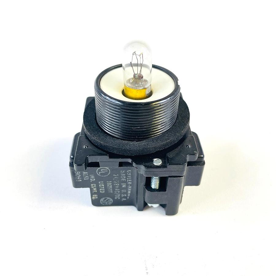 Used CUTLER HAMMER 10250T ILLUMINATED PUSH BUTTON LIGHT MODULE LIGHT UNIT REFURBISHED