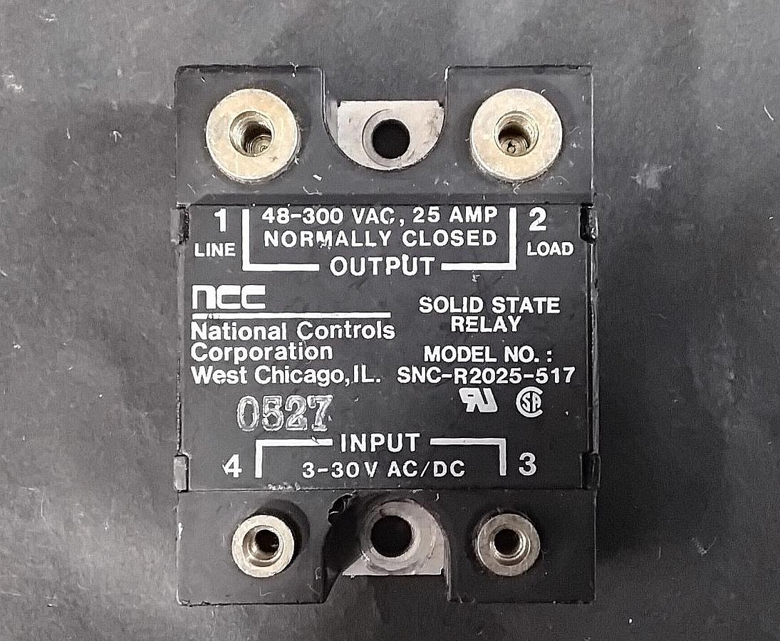 Used NATIONAL CONTROLS CORP SNC-R2025-517 RELAY ($19 OBO)
