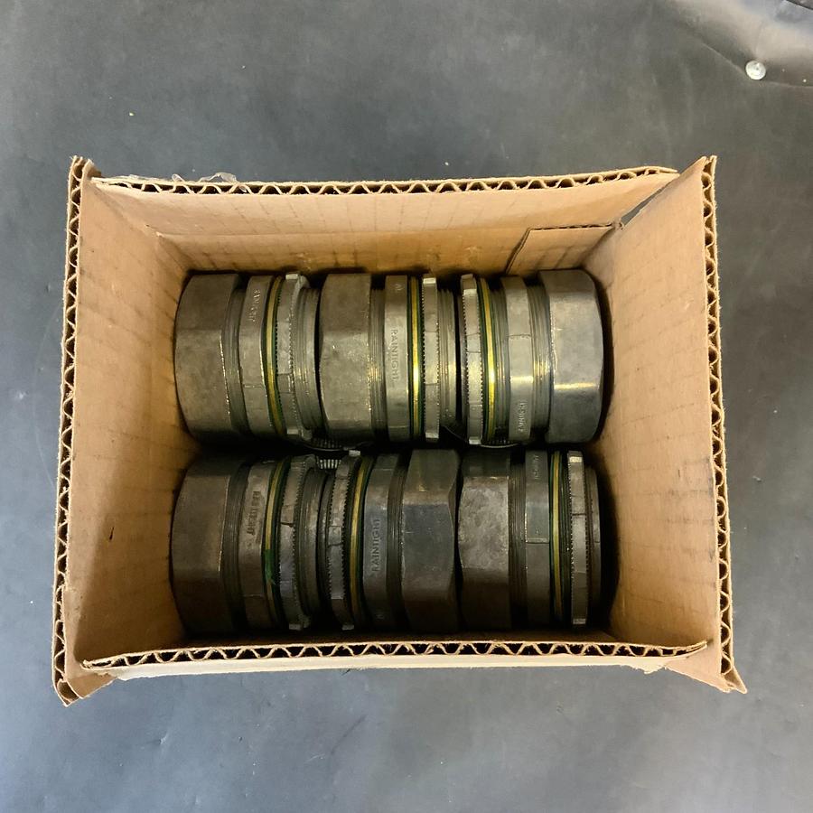 Used BRIDGEPORT 255-RT2 2” RAINTIGHT EMT CONNECTOR - BOX OF 10 ($100 OBO)