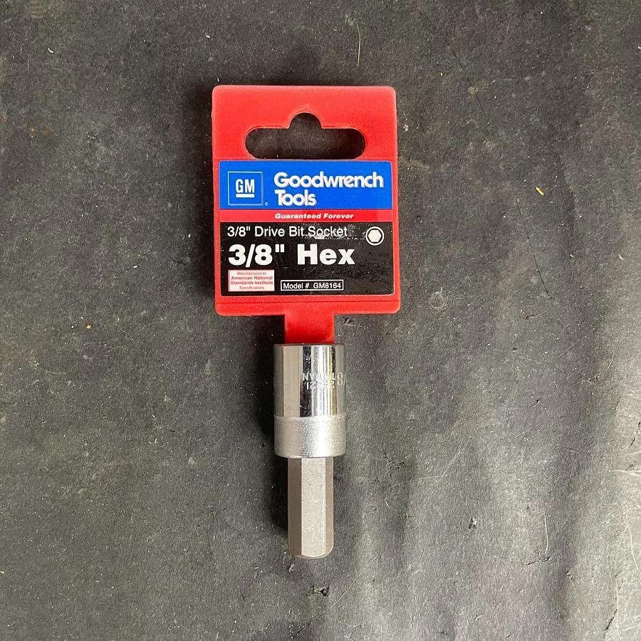 GOODWRENCH GM8164 3/8” DRIVE 3/8” HEX - BIT SOCKET