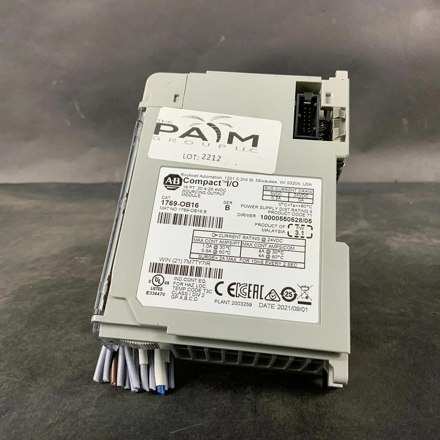 Used ALLEN BRADLEY 1769-OB16 SER B SOURCING OUTPUT MODULE ($50 OBO)