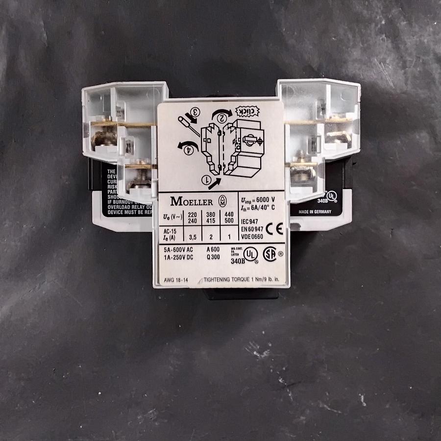 Used MOELLER PKZM0-0,25 MOTOR PROTECTOR CIRCUIT BREAKER ($24 OBO)