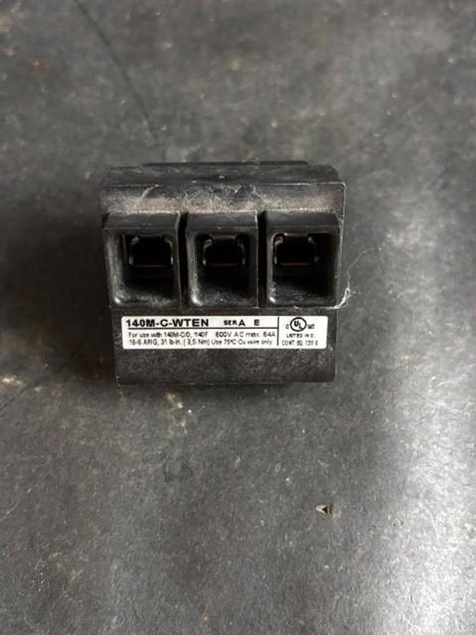 Used ALLEN BRADLEY 140M-C-WTEN BUSBAR FEEDER TERMINAL ($20 OBO)