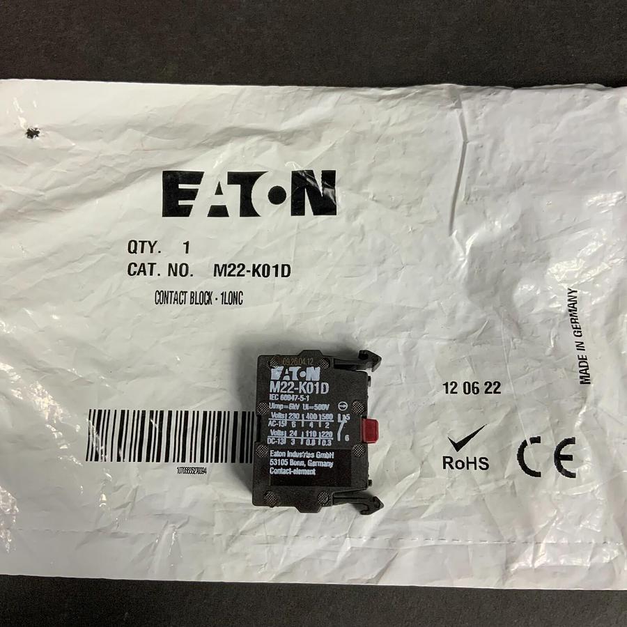 EATON M22-K01D CONTACT BLOCK - NEW ($14 OBO)
