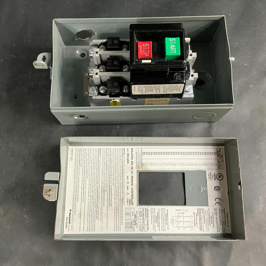 Used ALLEN BRADLEY 699-AAW SER.H AC MANUAL CONTROLLER ($75 OBO)