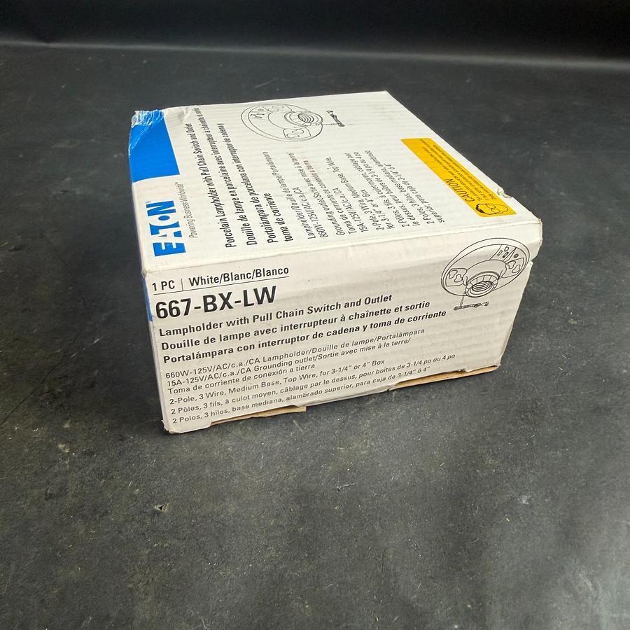 EATON 667-BX-LW LAMPHOLDER w/ PULL SWITCH ($12 OBO)