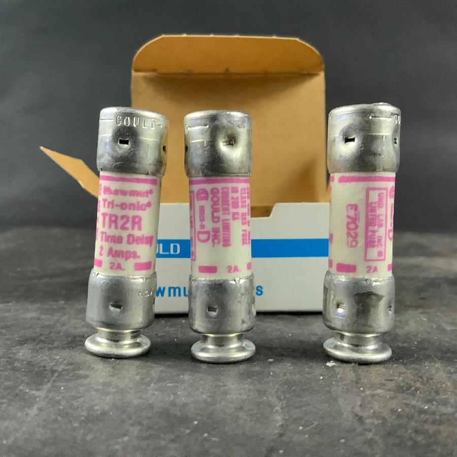 Ferraz Shawmut TR2R 2A 250V Class RK5 Time Delay Fuse Tri-Onic 2" - Box of 10