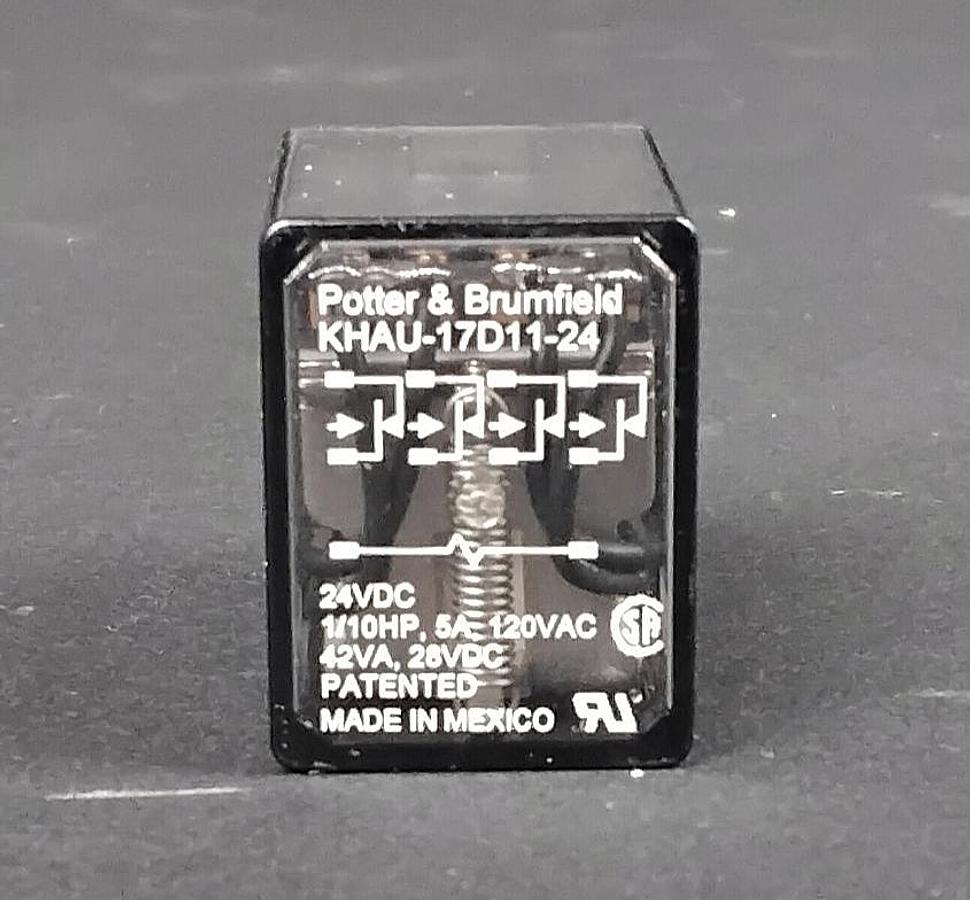 Used POTTER &BRUMFIELD KHAU-17D11-24 RELAY ($8 OBO)