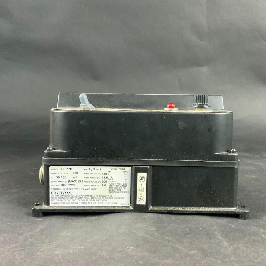 Used DAYTON 4Z377D DC SPEED CONTROLLER ($550 OBO)