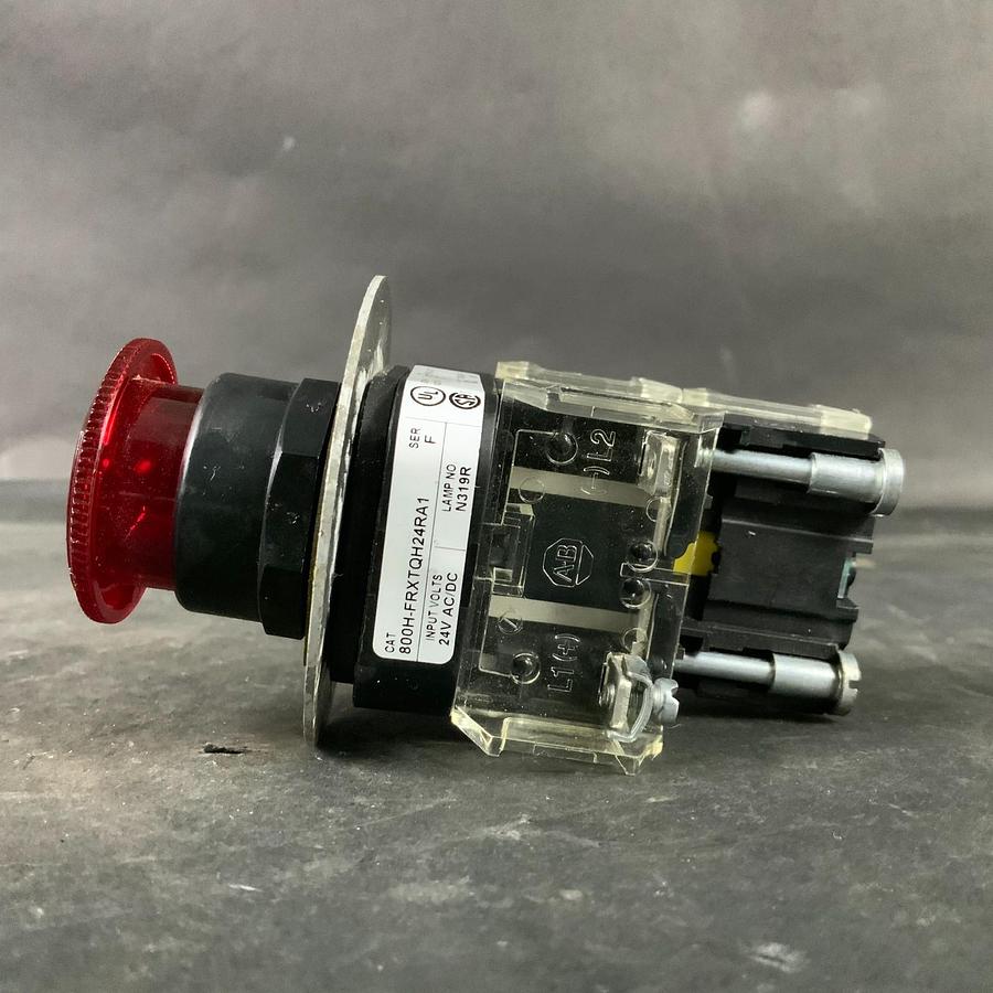Used ALLEN BRADLEY 800H-FRXTQH24RA1 RED PUSHBUTTON ($40 OBO)