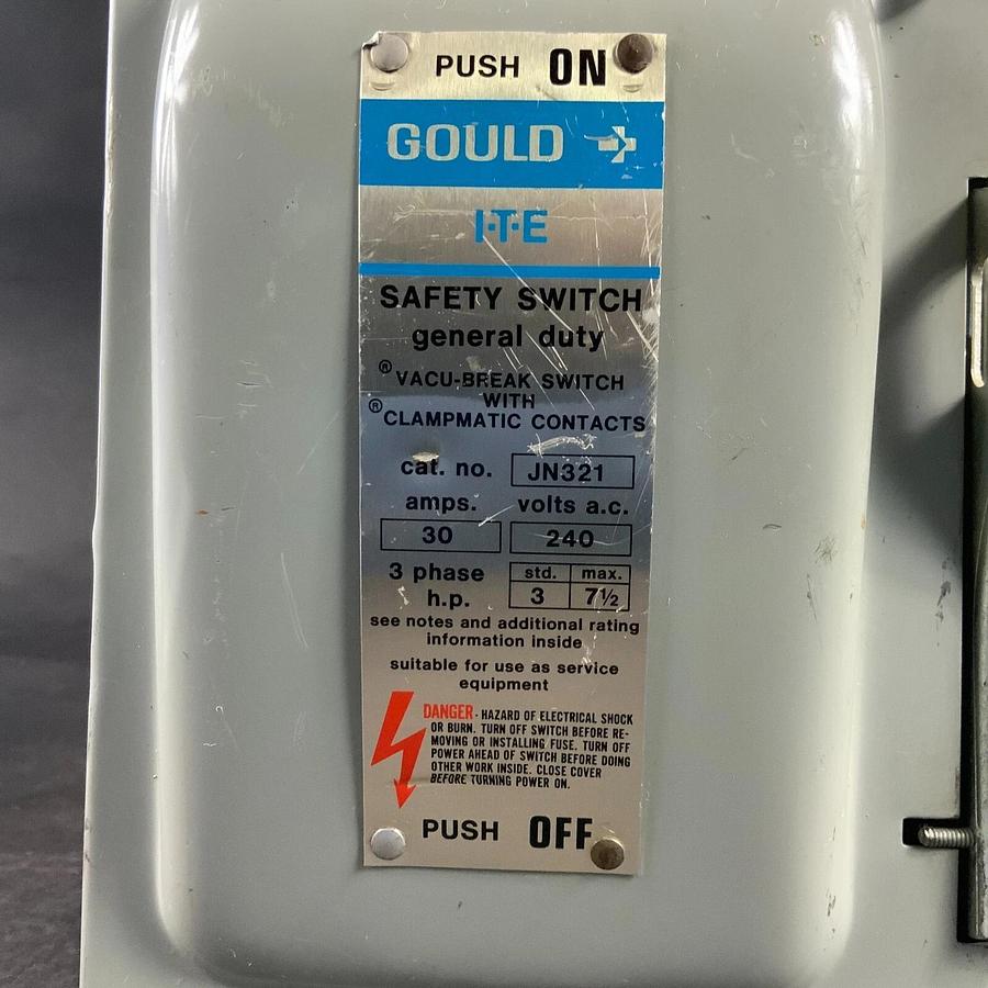 Used FERRAZ SHAWMUT JN321 SAFETY SWITCH ($40 OBO)