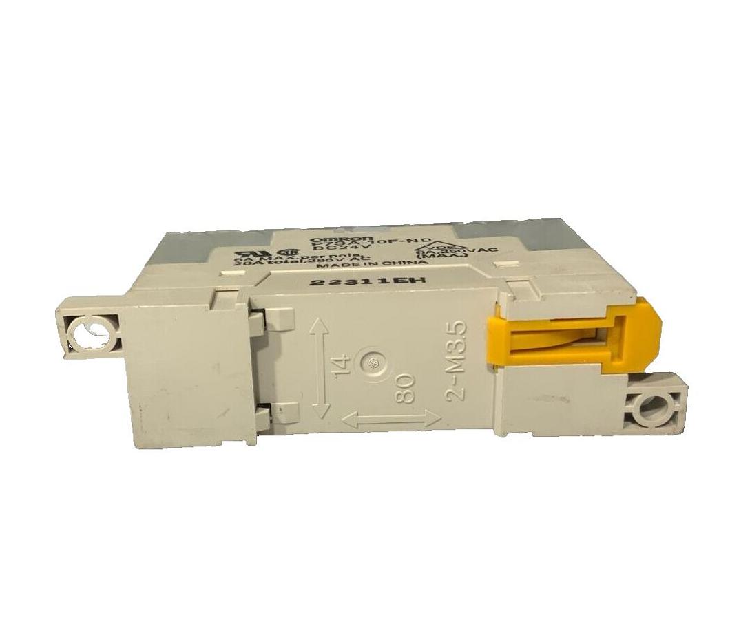 Used OMRON P7SA-10F-ND | P7SA10FND | DC24V 20A 266V RELAY SOCKET DIN RAIL 4 POLE LED