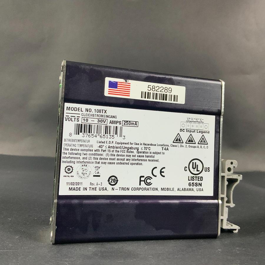 Used N-TRON 108TX INDUSTRIAL ETHERNET SWITCH ($60 OBO)