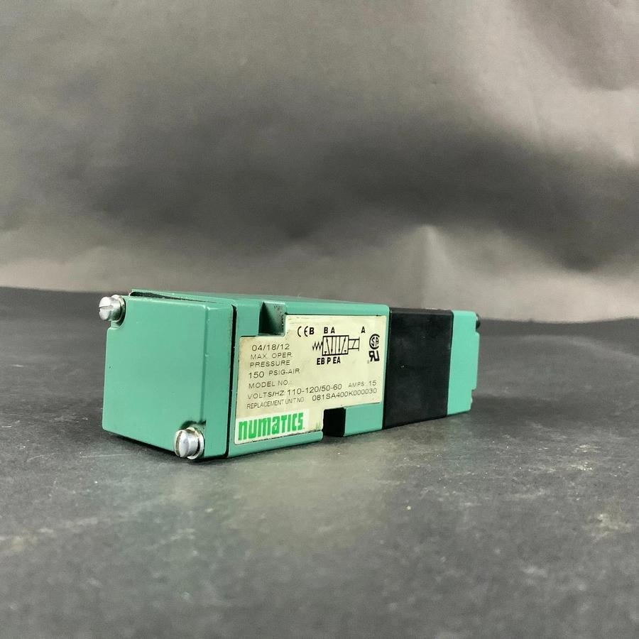 Used NUMATICS 228-703B / 081SA400K000030 SOLENOID VALVE ($20 OBO)