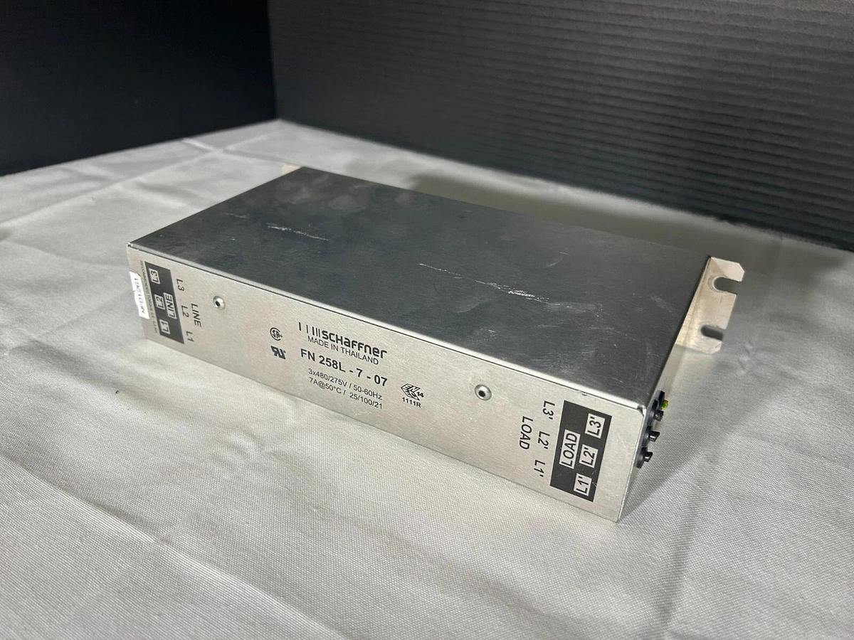 Used SCHAFFNER FN 258L-7-07 Noise Filters ($64.99/ea) (Lot of 7)