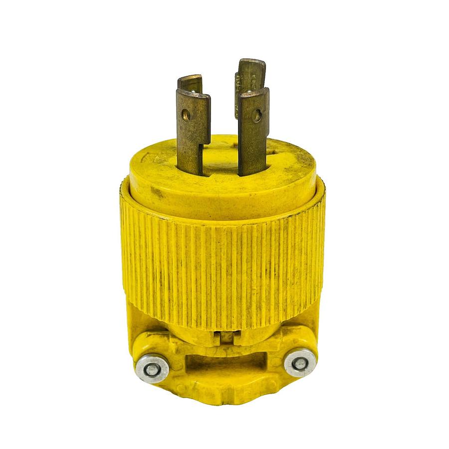Used PASS & SEYMOUR L1520P TWIST LOCK MALE PLUG 20A 250V REFURBISHED EXCELLENT