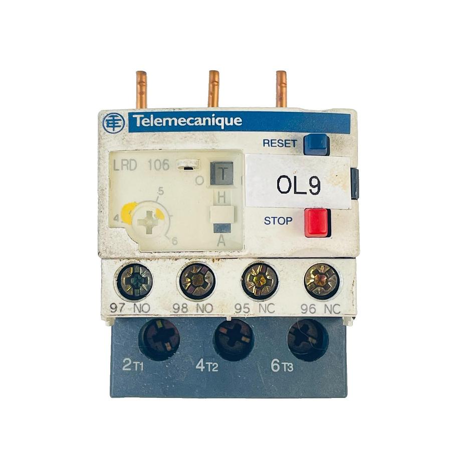 Used SCHNEIDER ELECTRIC LRD106 THERMAL OVERLOAD RELAY 4-6A CLASS 10