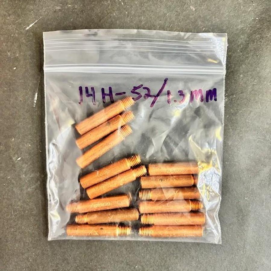Used TWECO 14H-52/1.33MM CONTACT TIPS PACK OF 14