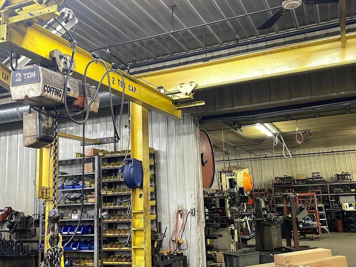 Used Freestanding Bridge Crane - 18'L x 10'W x 11'T - 2 Ton Capacity - ($23,000 OBO)