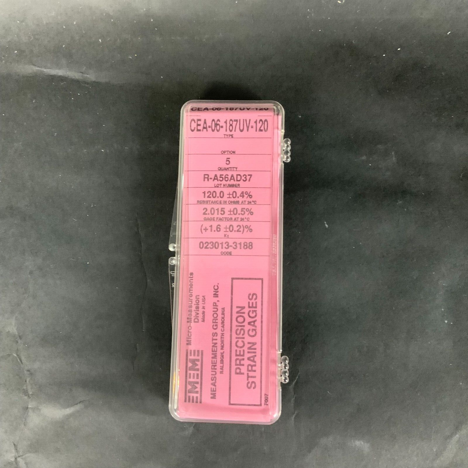 Used MICRO-MEASUREMENTS CEA-06-187UV-120 PRECISION STRAIN GAUGE - LOT OF 4 ($20 OBO)