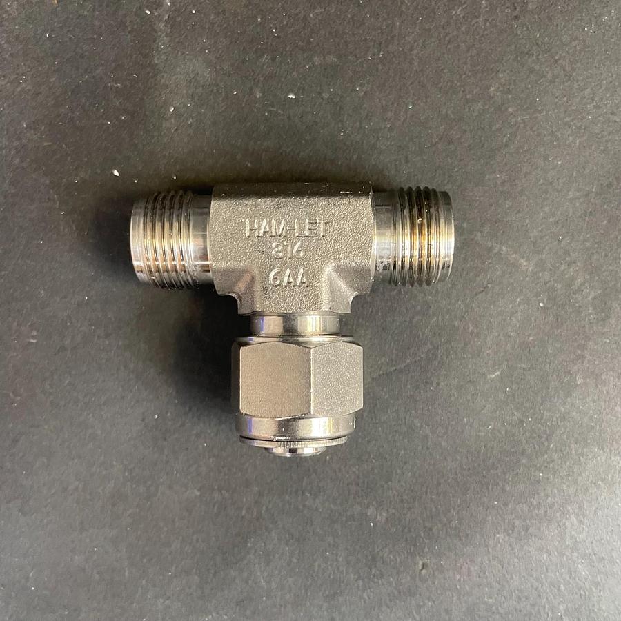 Used HAM-LET 3166AA TEE FITTING INDUSTRIAL STAINLESS STEEL TUBE FITTING OEM