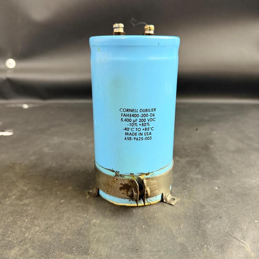 Used CORNELL DUBILIER FAH5400-200-D6 CAPACITOR